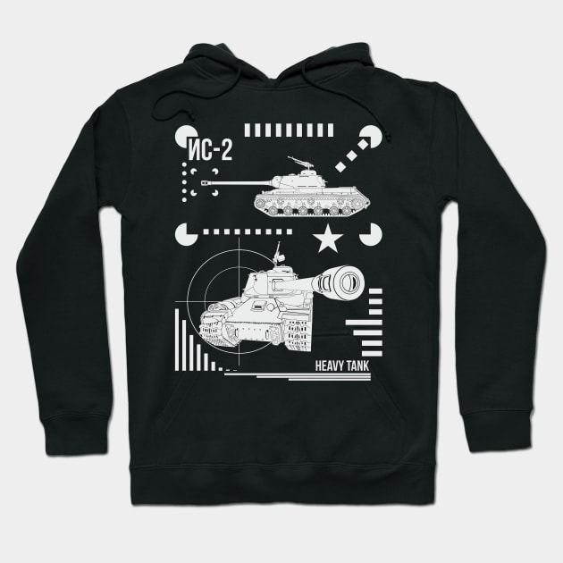 Soviet heavy tank IS-2 Hoodie by FAawRay